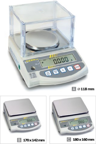 Balance de précision KERN PES, de 620 g à 31 kg