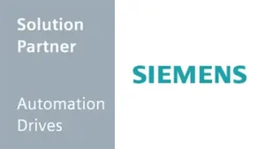 לוגו של חברת סימנס -- שותף פתרון SIEMENS SOLUTION PARTNER