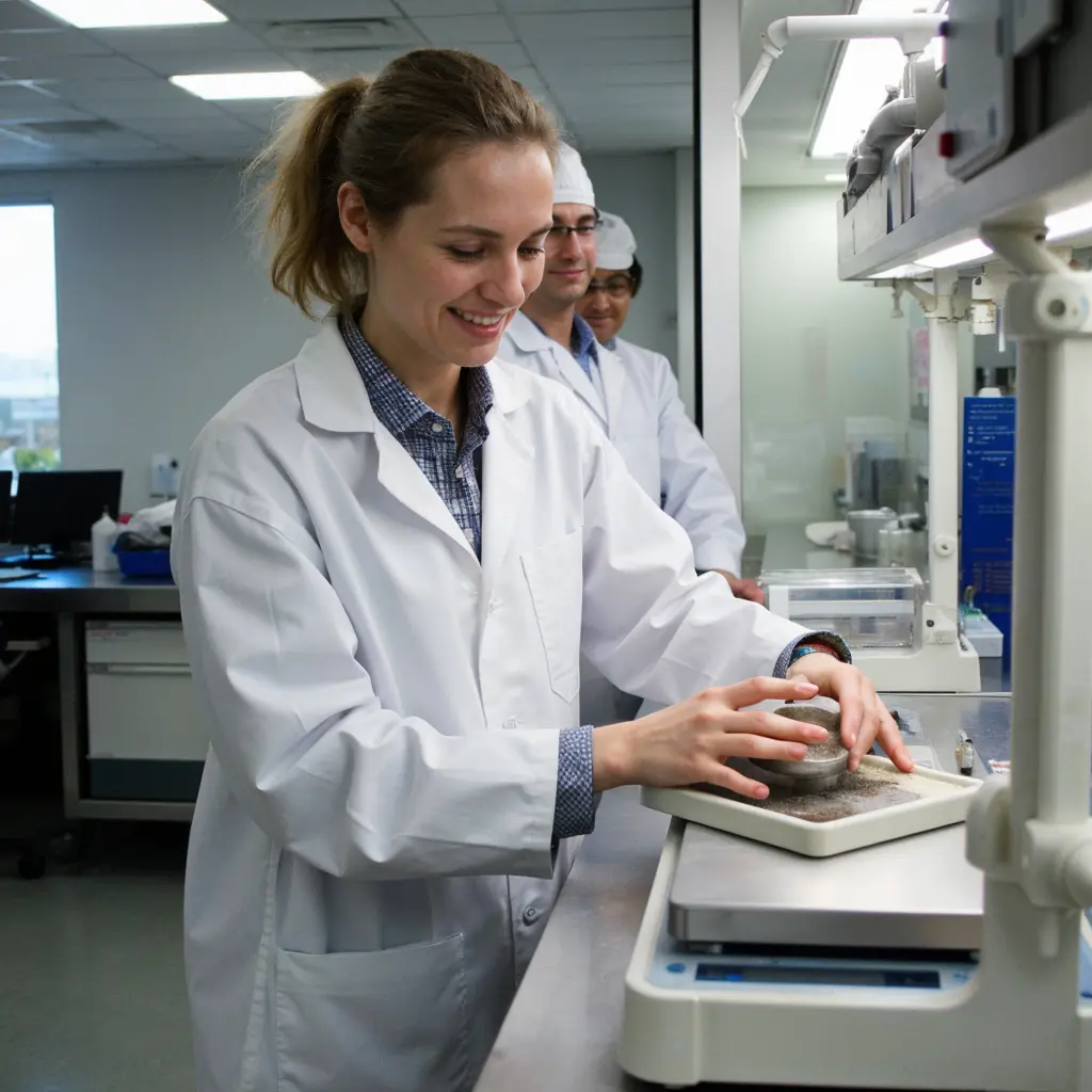 employee working in a lab