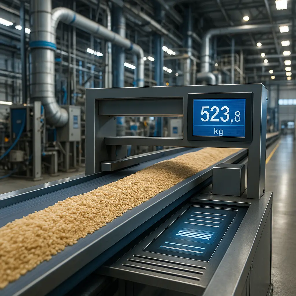 מערכת שקילה מתקדמת בתהליכי ייצור רציפים